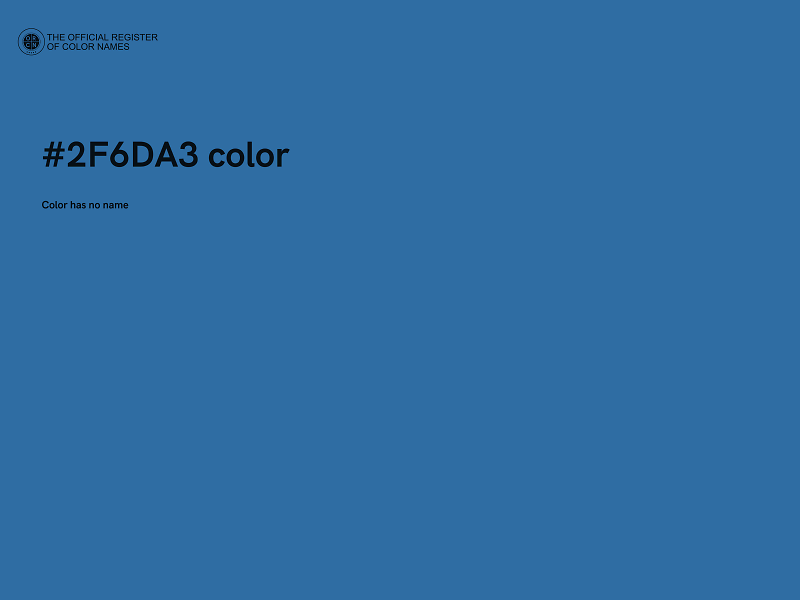 #2F6DA3 color image