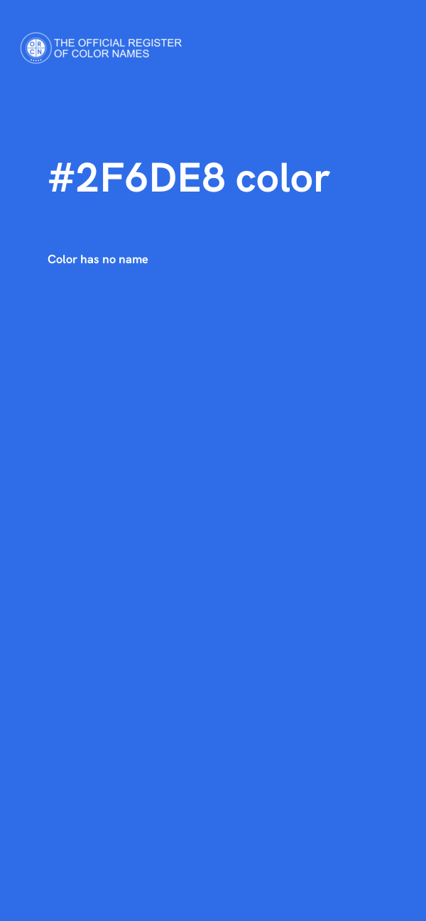 #2F6DE8 color image