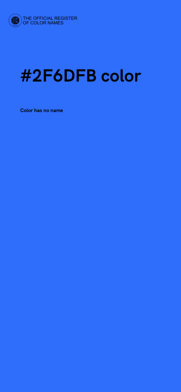 #2F6DFB color image