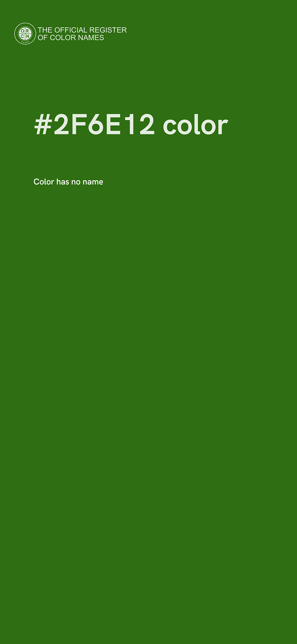 #2F6E12 color image