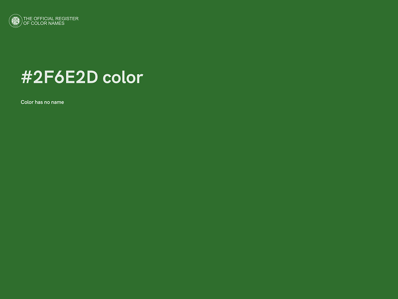 #2F6E2D color image