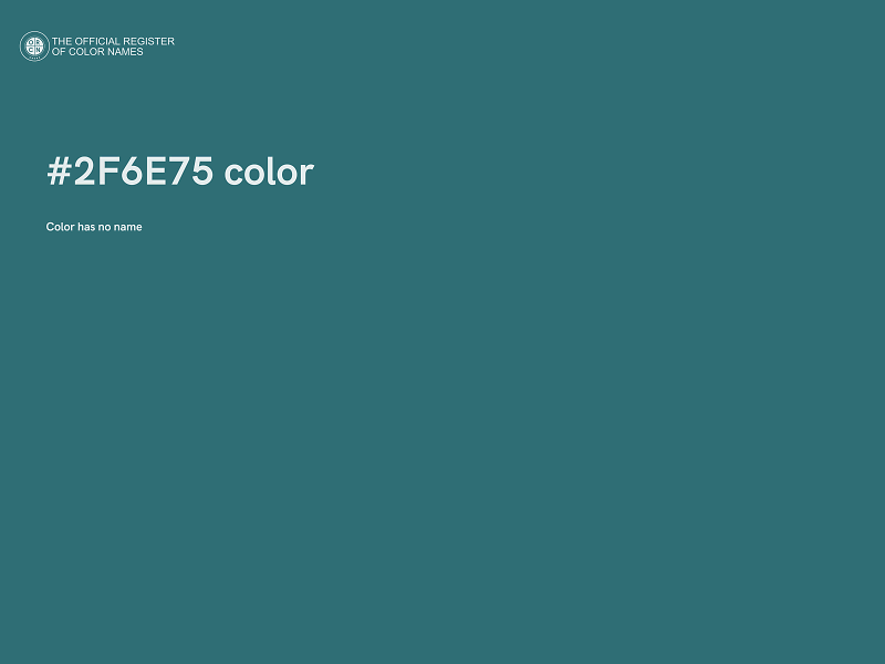 #2F6E75 color image