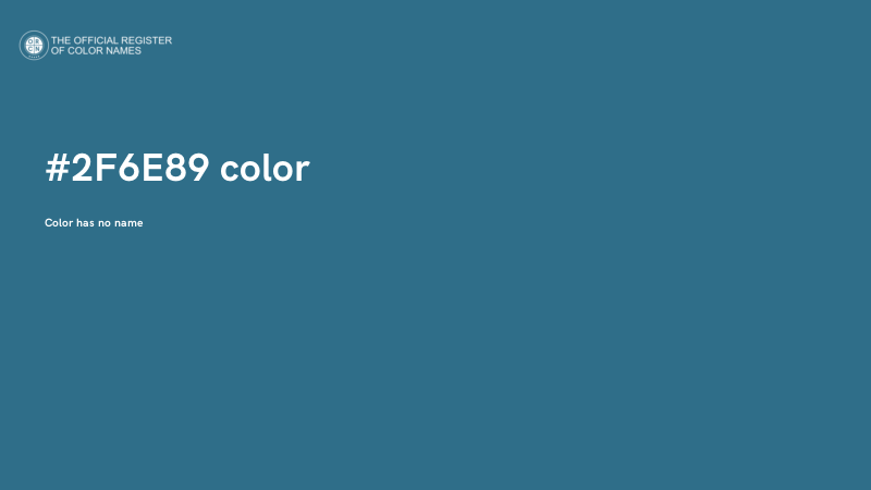 #2F6E89 color image