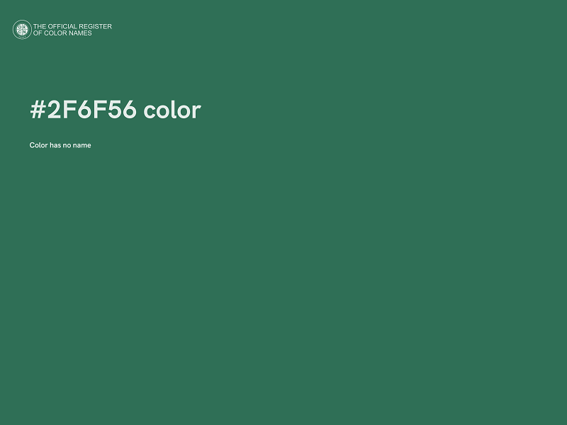 #2F6F56 color image