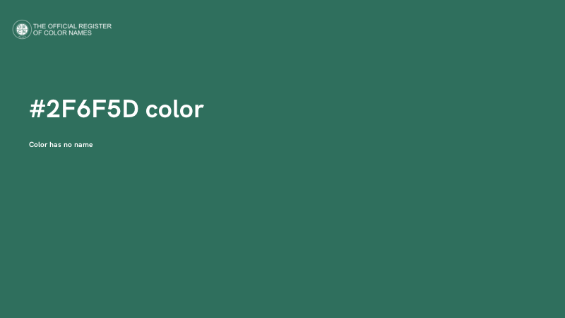 #2F6F5D color image