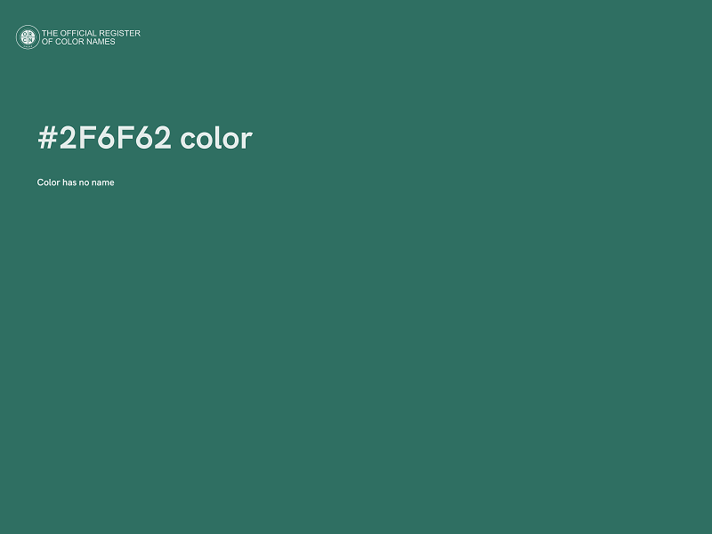 #2F6F62 color image