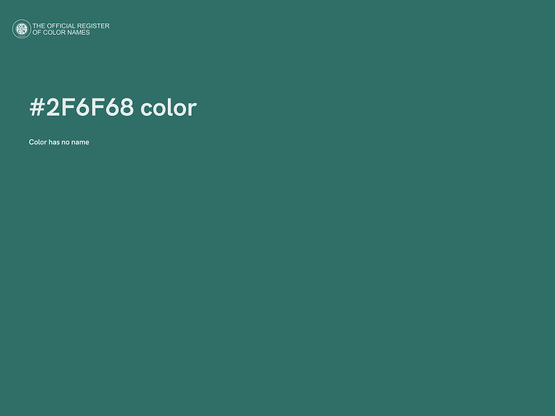 #2F6F68 color image