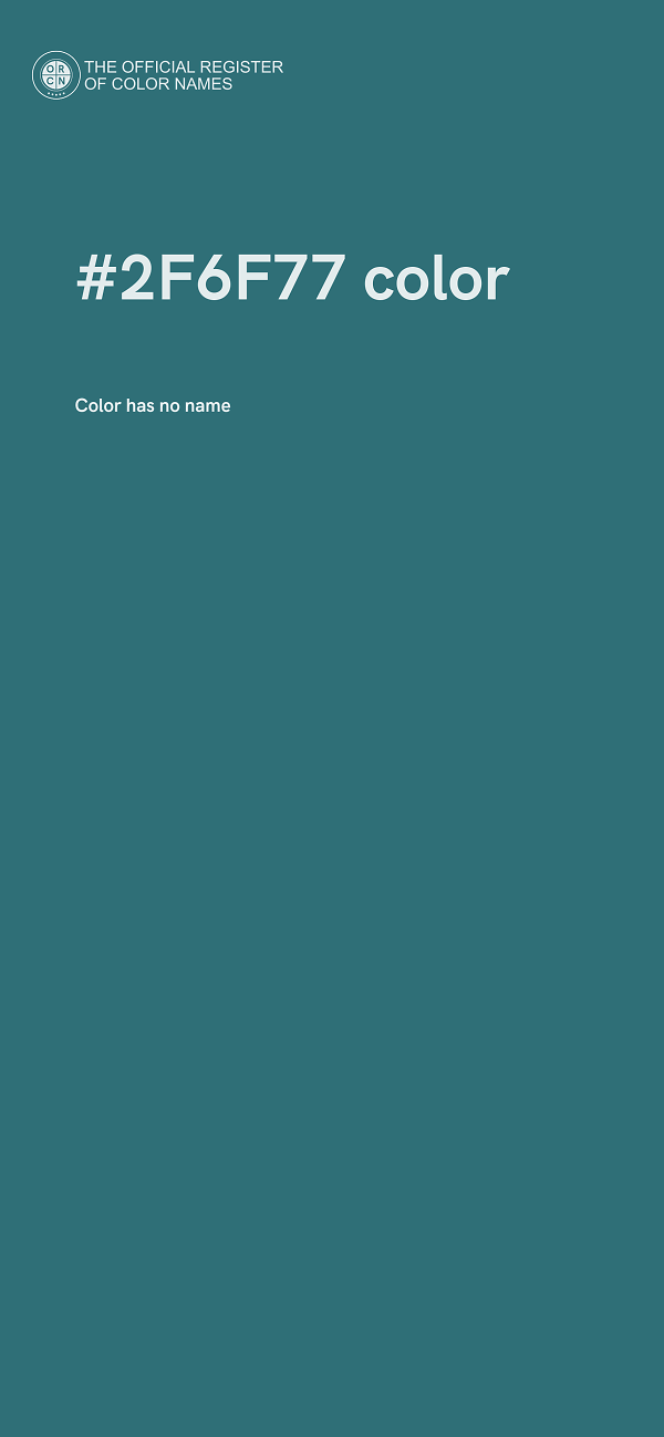 #2F6F77 color image