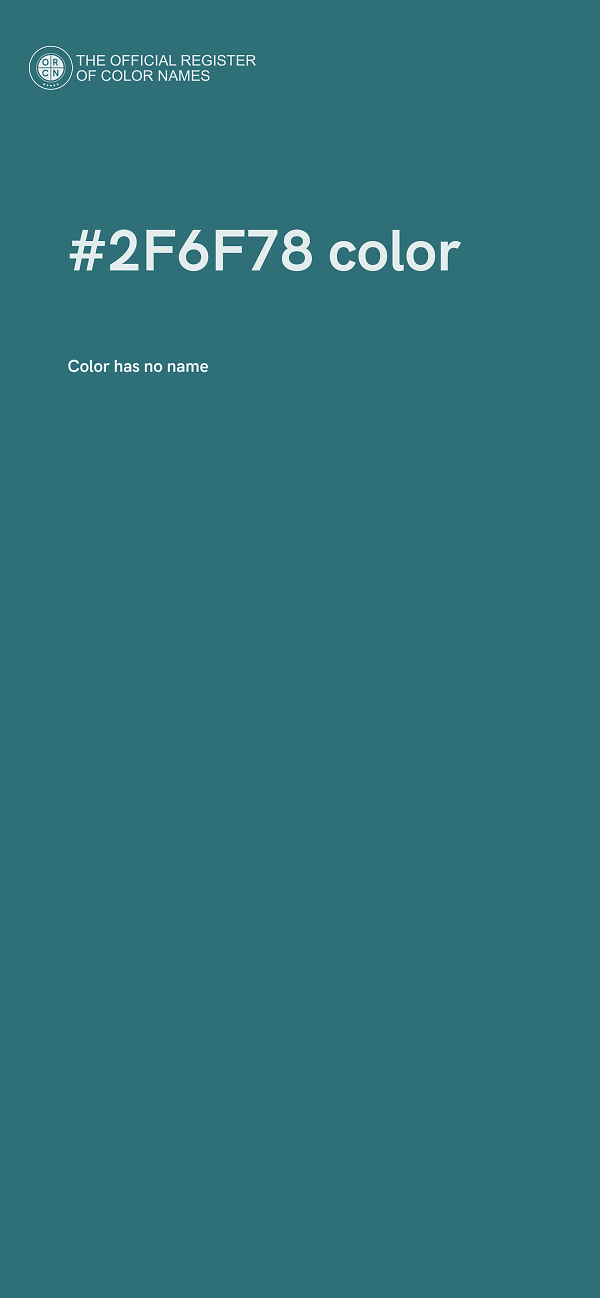 #2F6F78 color image