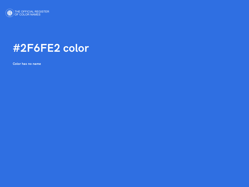 #2F6FE2 color image