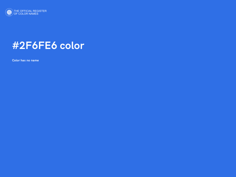 #2F6FE6 color image