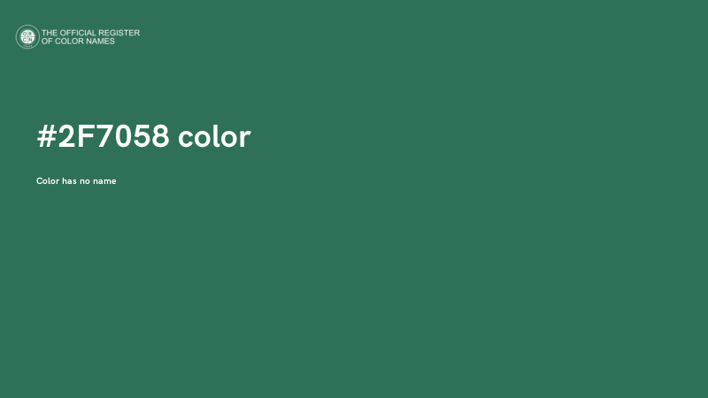 #2F7058 color image