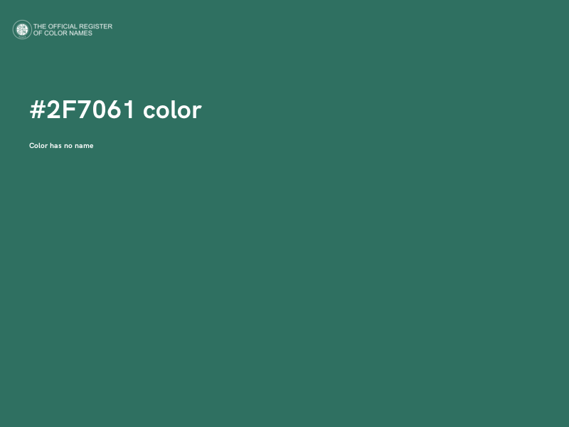 #2F7061 color image