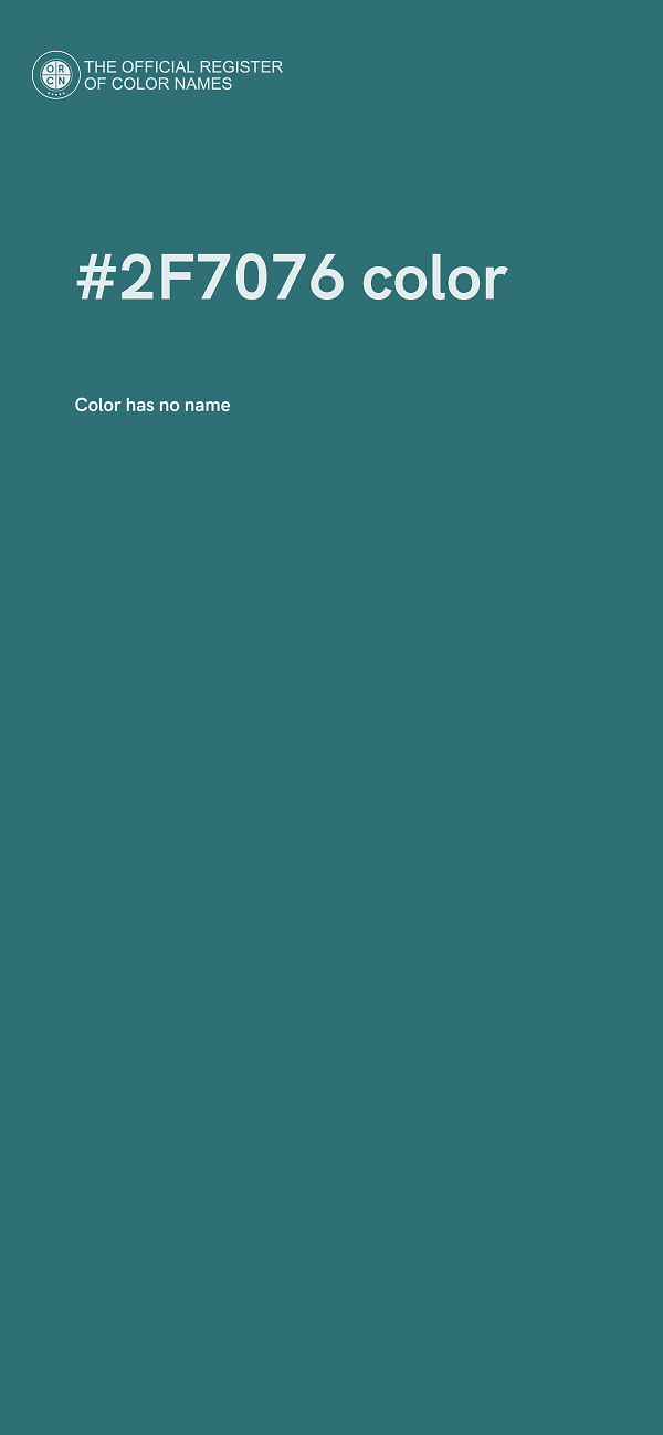 #2F7076 color image