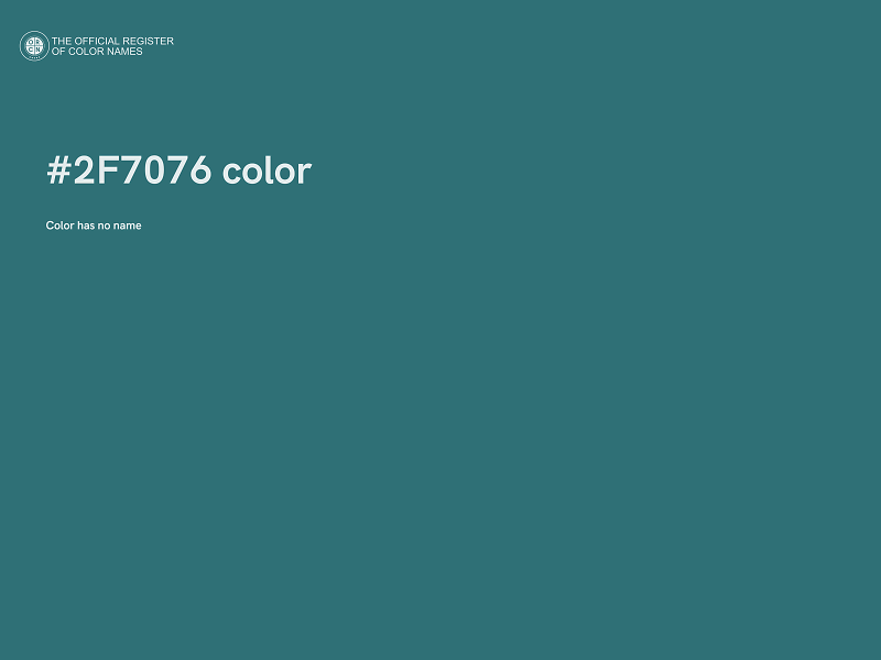 #2F7076 color image