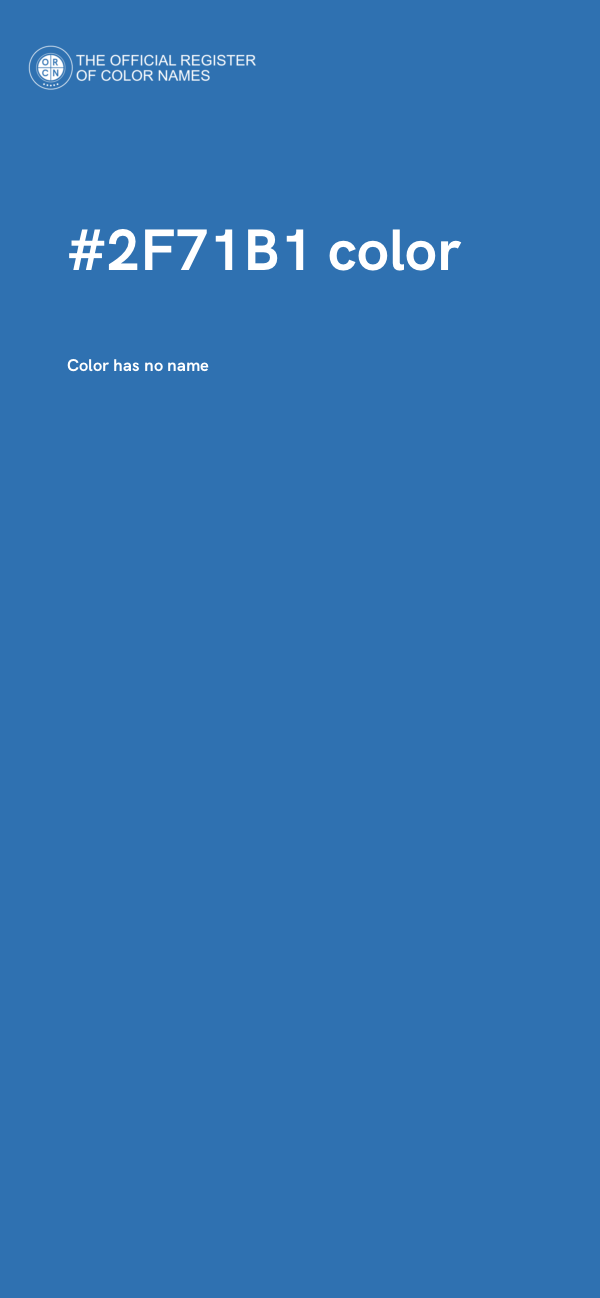 #2F71B1 color image