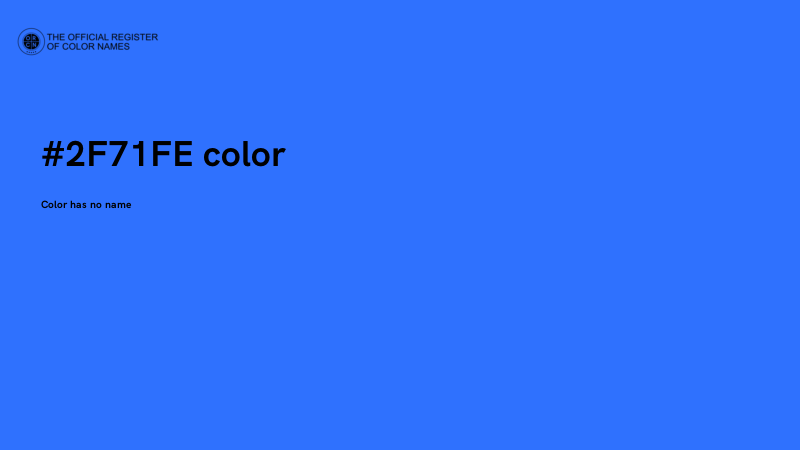 #2F71FE color image