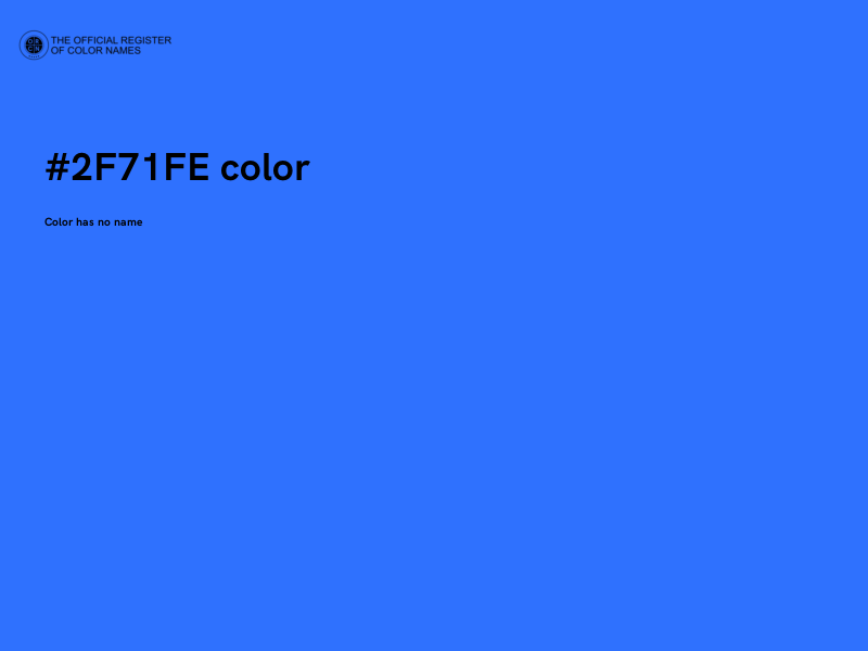 #2F71FE color image