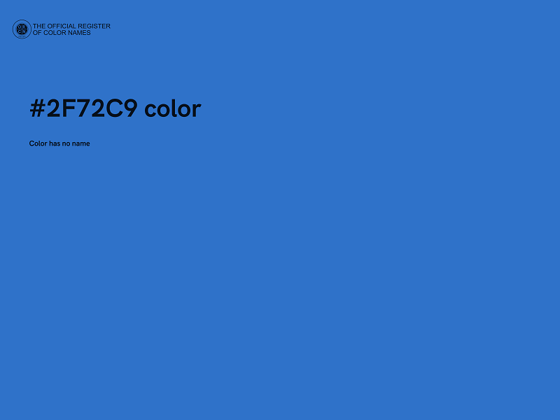 #2F72C9 color image