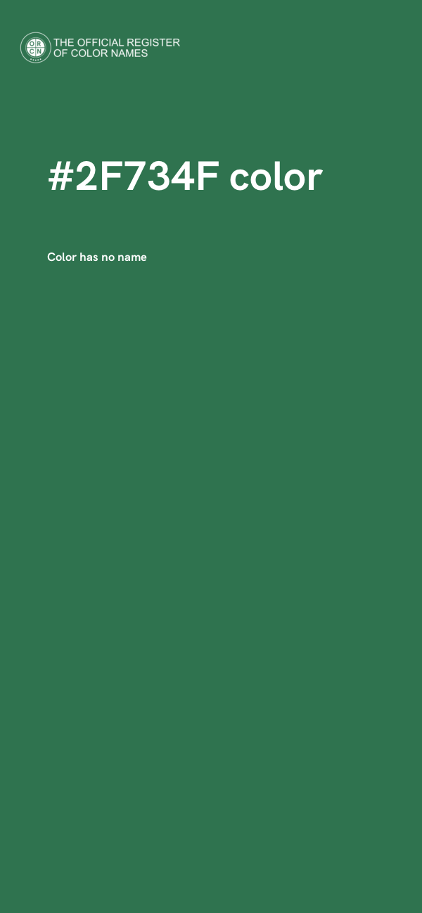 #2F734F color image