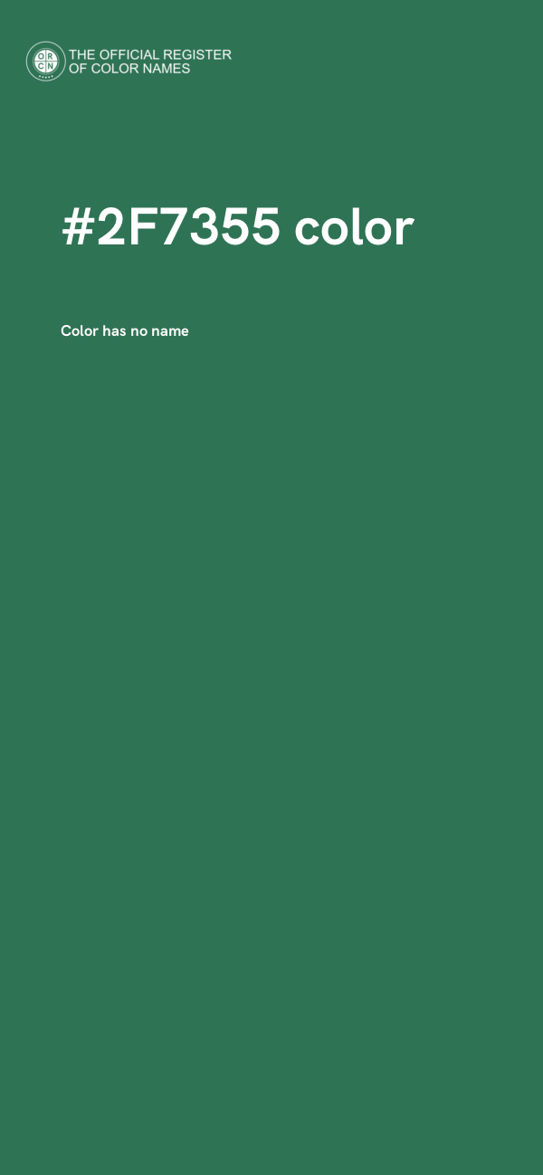 #2F7355 color image