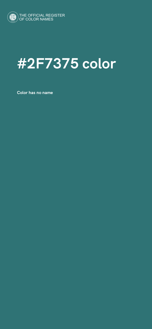 #2F7375 color image