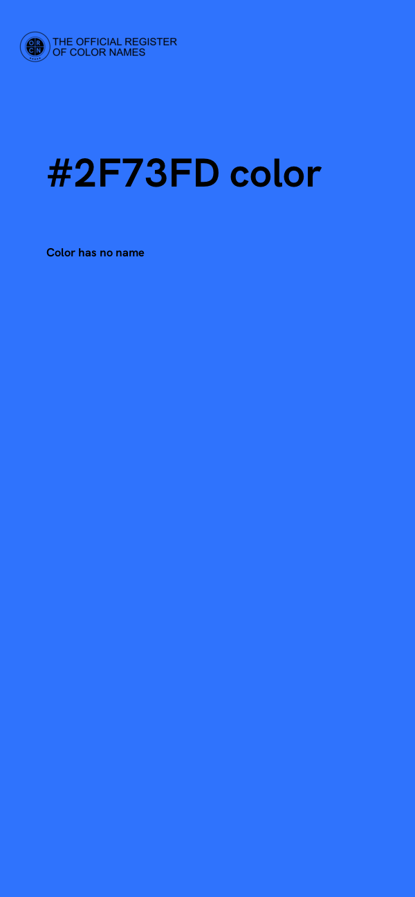 #2F73FD color image