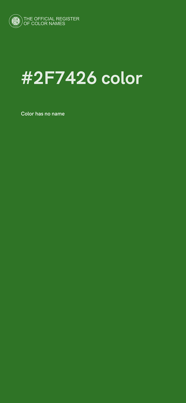 #2F7426 color image