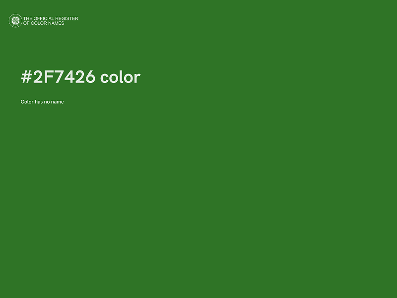 #2F7426 color image