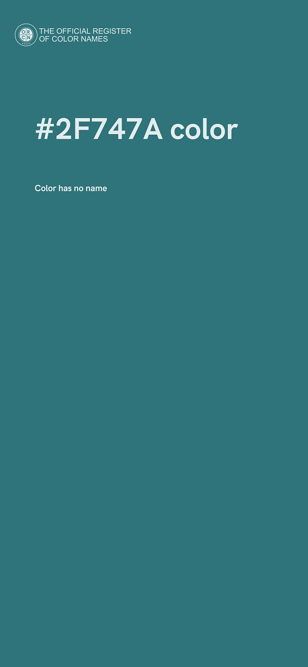 #2F747A color image