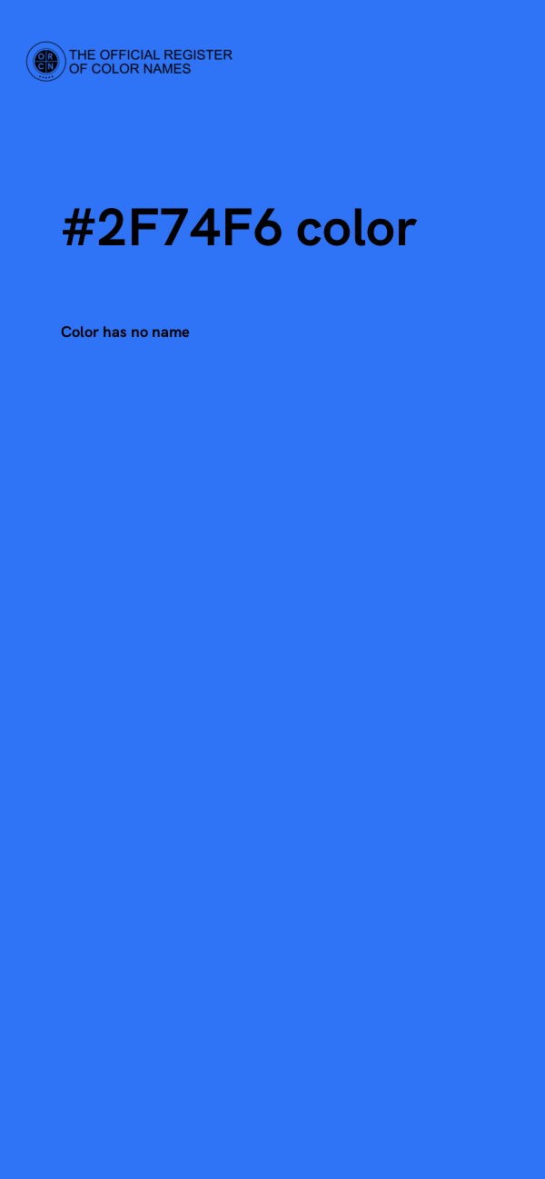 #2F74F6 color image