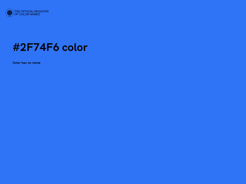 #2F74F6 color image