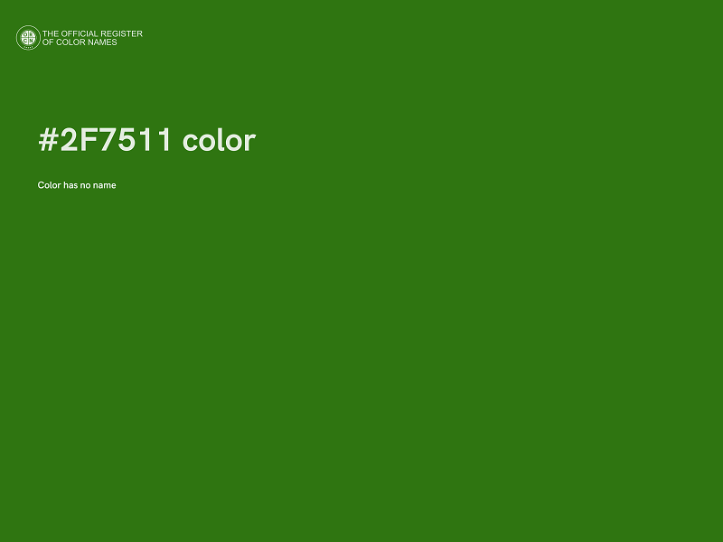 #2F7511 color image