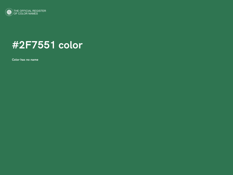 #2F7551 color image