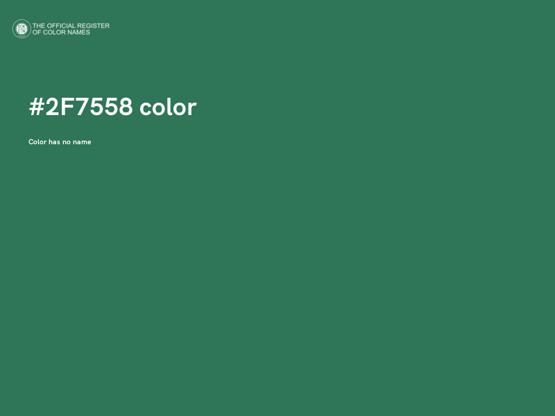 #2F7558 color image