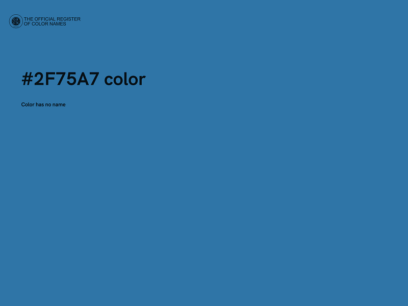#2F75A7 color image