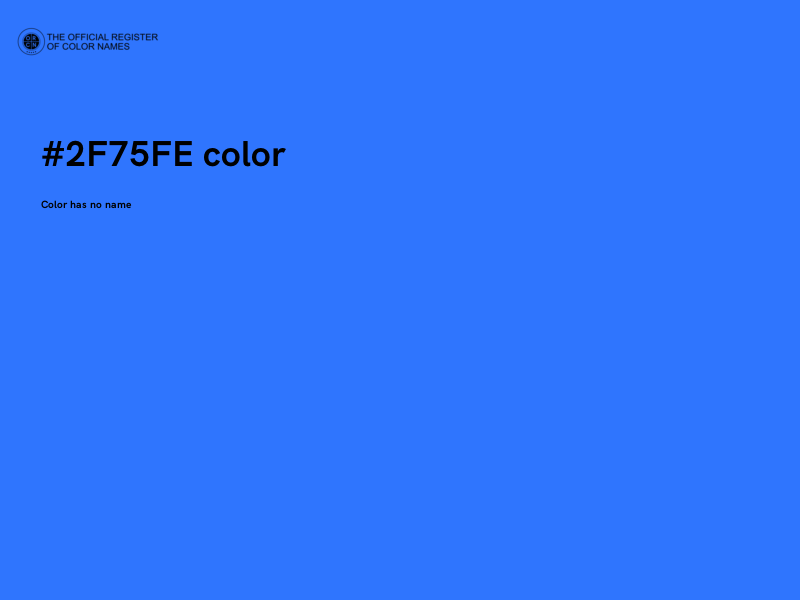 #2F75FE color image