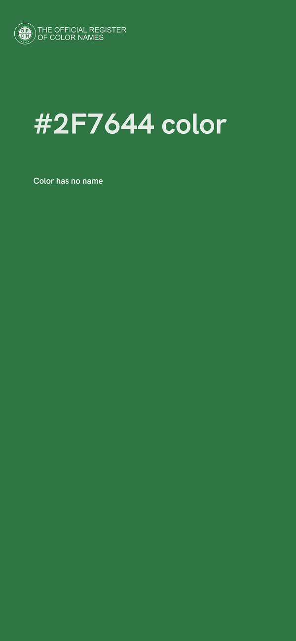 #2F7644 color image