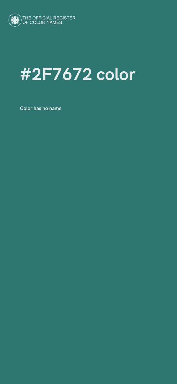 #2F7672 color image