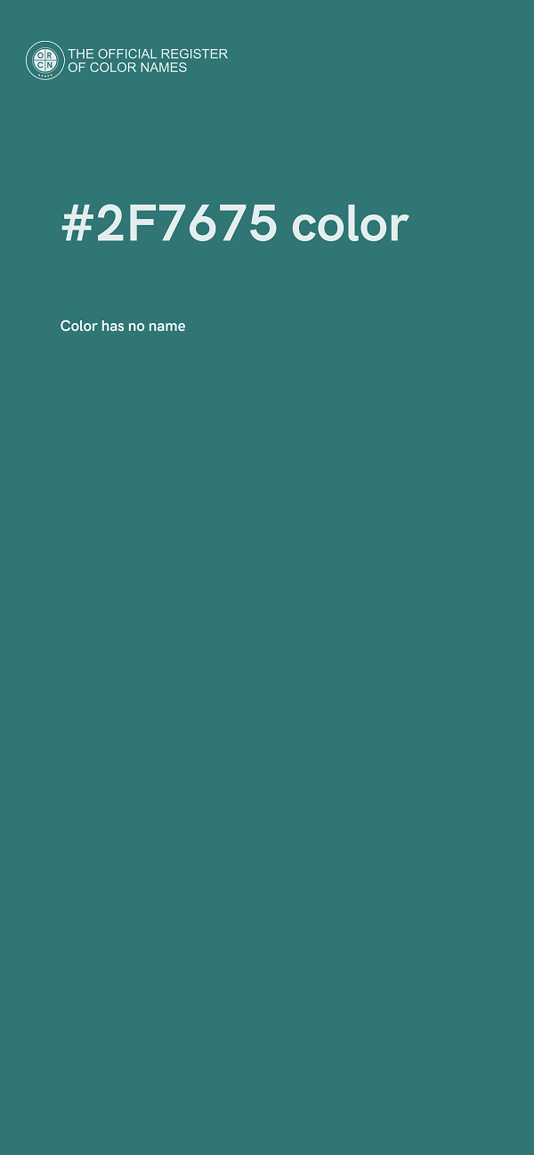 #2F7675 color image