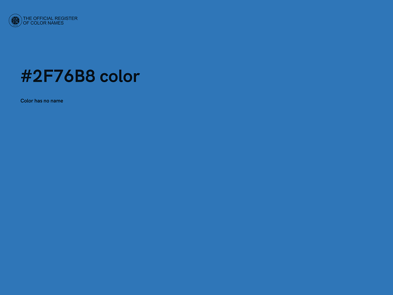 #2F76B8 color image