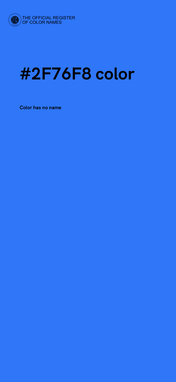 #2F76F8 color image