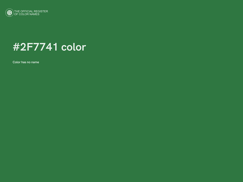 #2F7741 color image