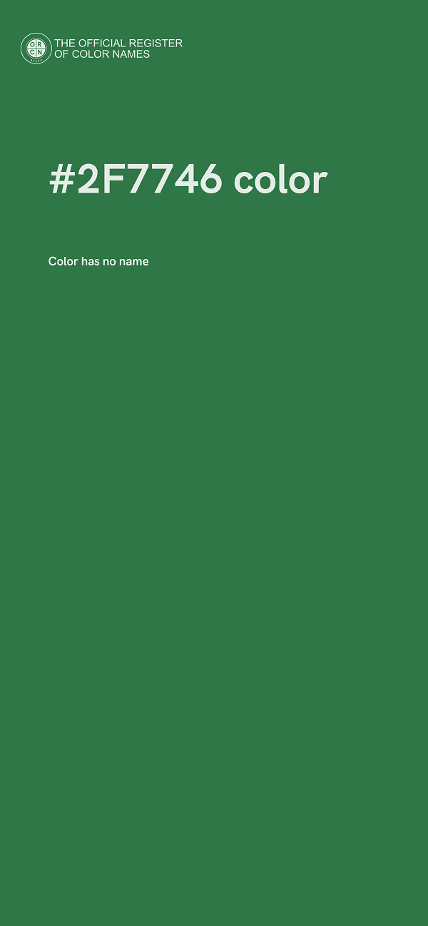 #2F7746 color image