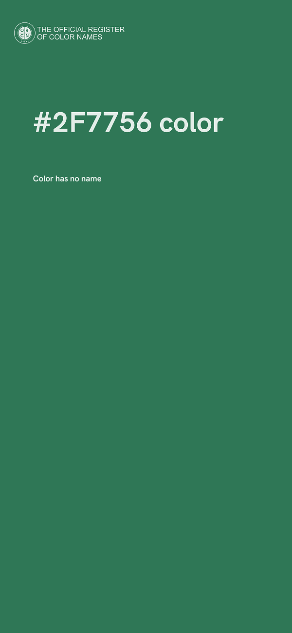 #2F7756 color image