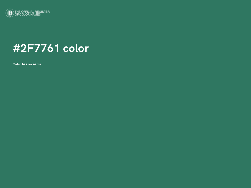 #2F7761 color image