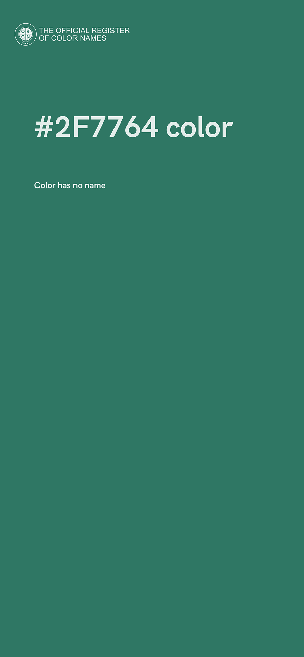 #2F7764 color image