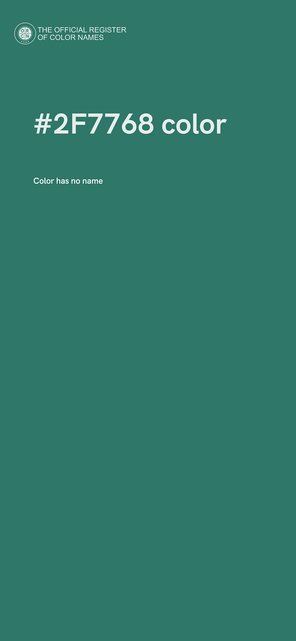 #2F7768 color image