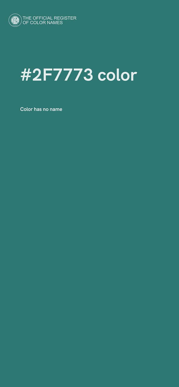 #2F7773 color image