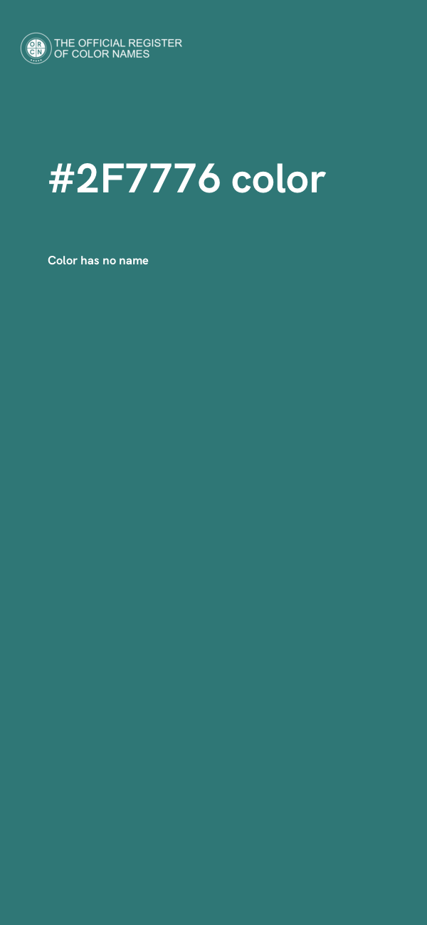 #2F7776 color image